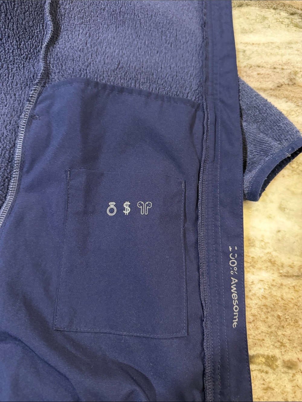 Figs - On-Shift Sweater Knit Jacket (Navy) - Picture 10 of 11